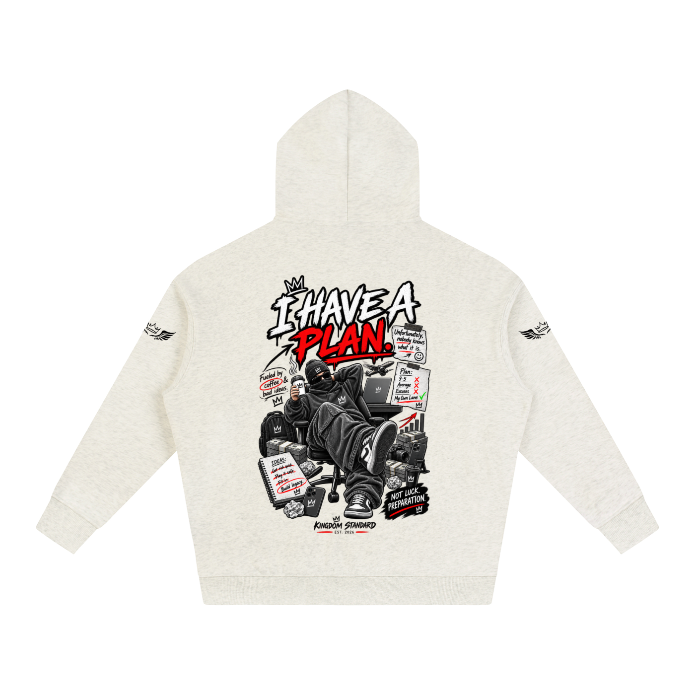 KINGDOM STANDARD Oversize Fleeced Hoodie