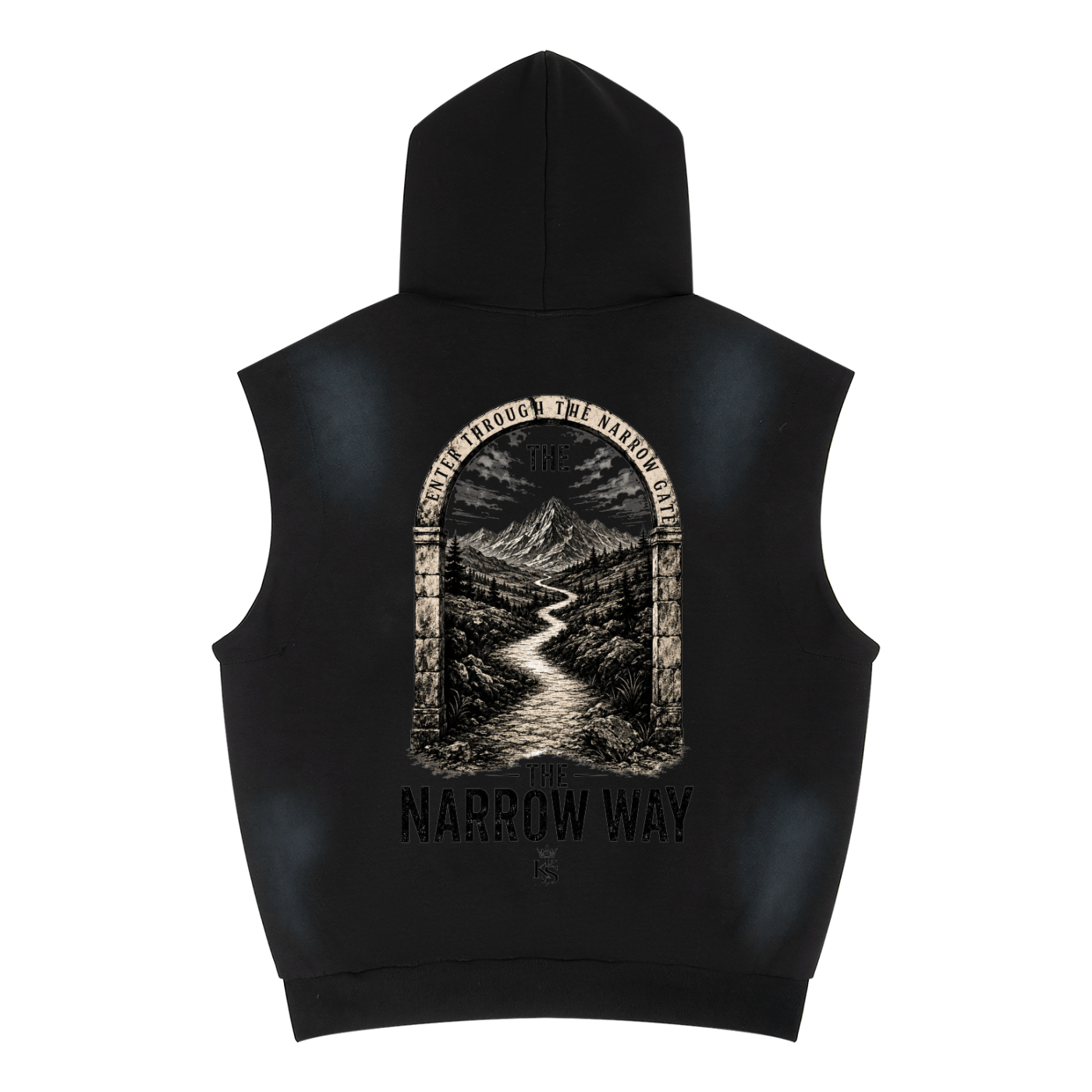 KINGDOM STANDARD Unisex Vintage Wash Sun Fade Sleeveless Hoodie