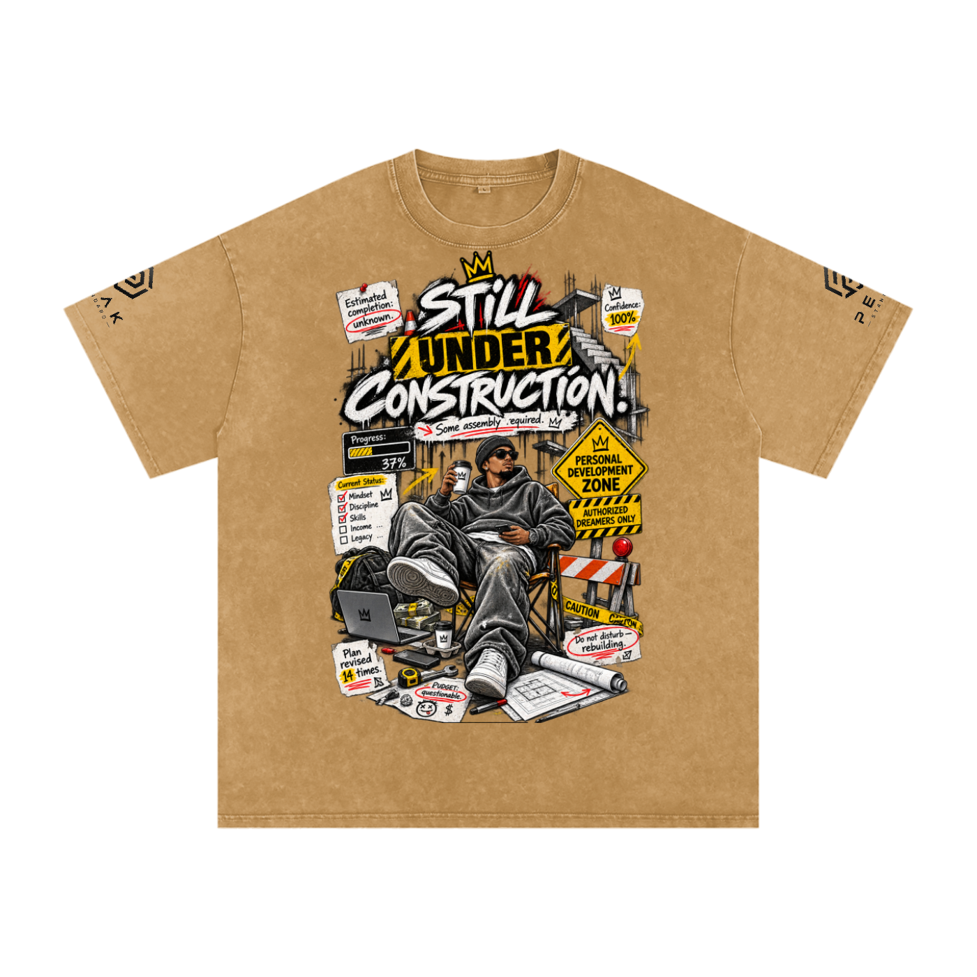 KINGDOM STANDARD COTTON OVERSIZED UNISEX SHIRT.