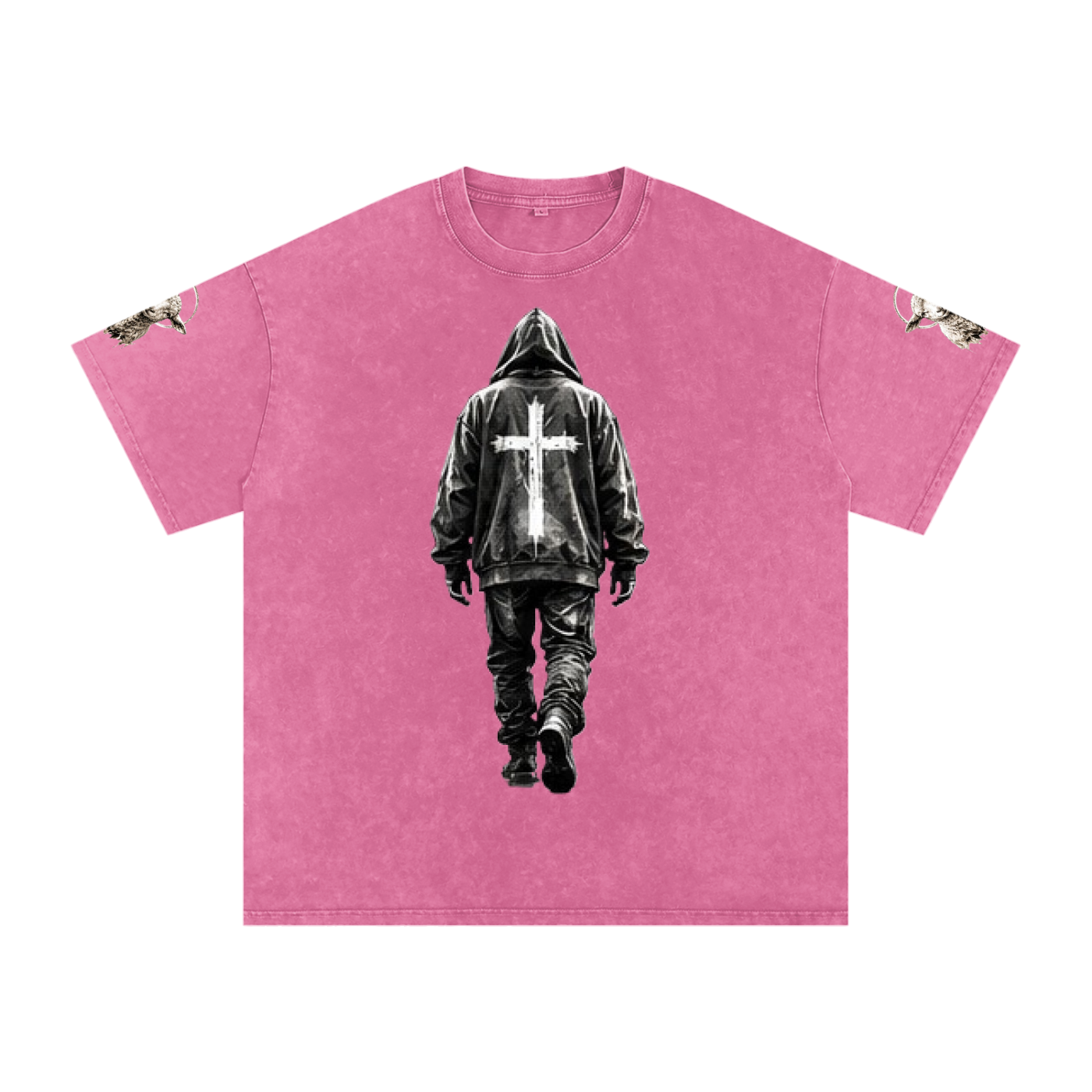 #1 Snow Washed Oversized Cotton T-Shirt