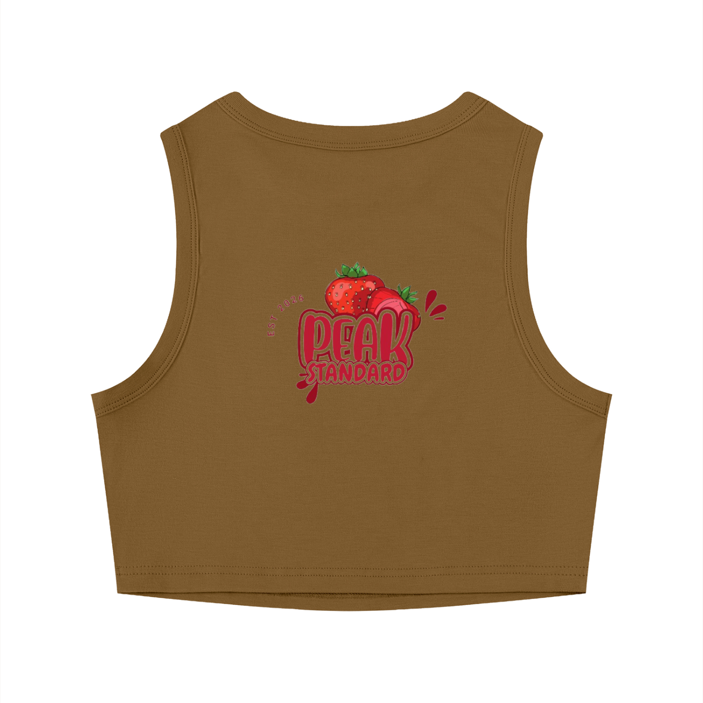 PEAK STANDARD Women's Tight Crewneck Crop Tank Top