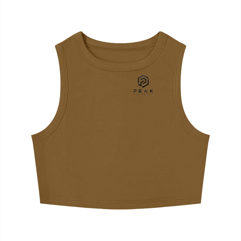 PEAK STANDARD Women's Tight Crewneck Crop Tank Top