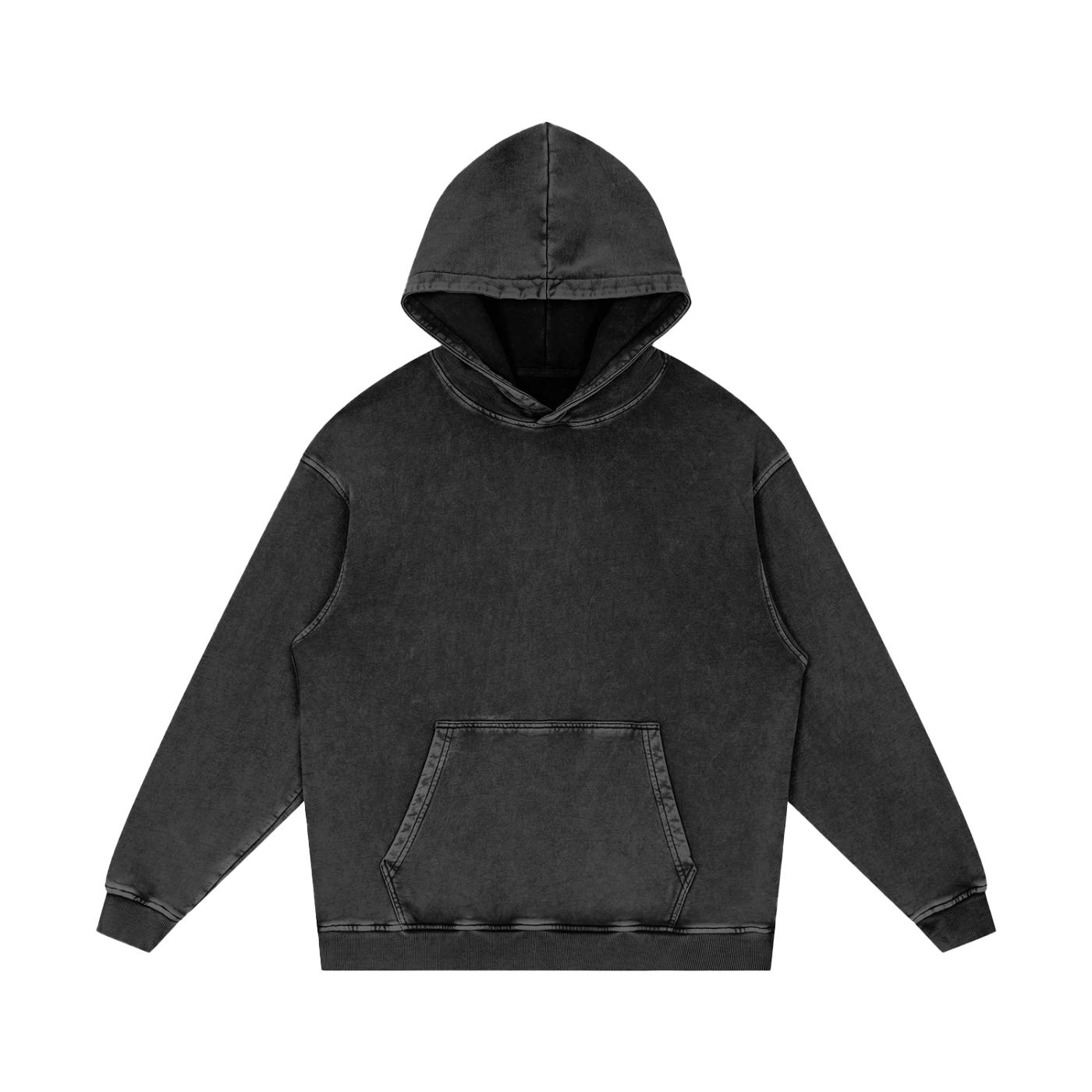 #5 Snow Washed Loose Cotton Hoodie