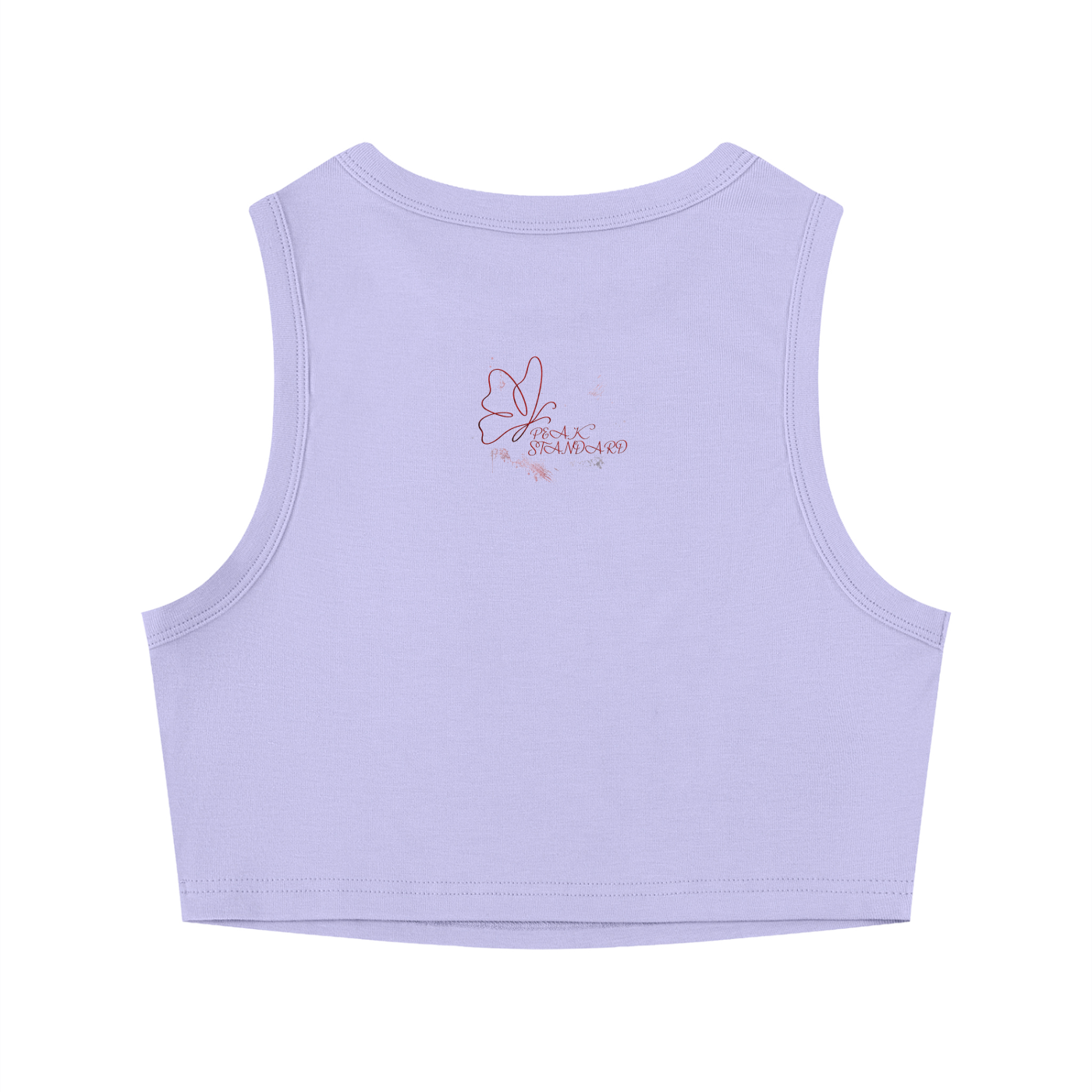 PEAK STANDARD BUTTERFLY Women's Tight Crewneck Crop Tank Top