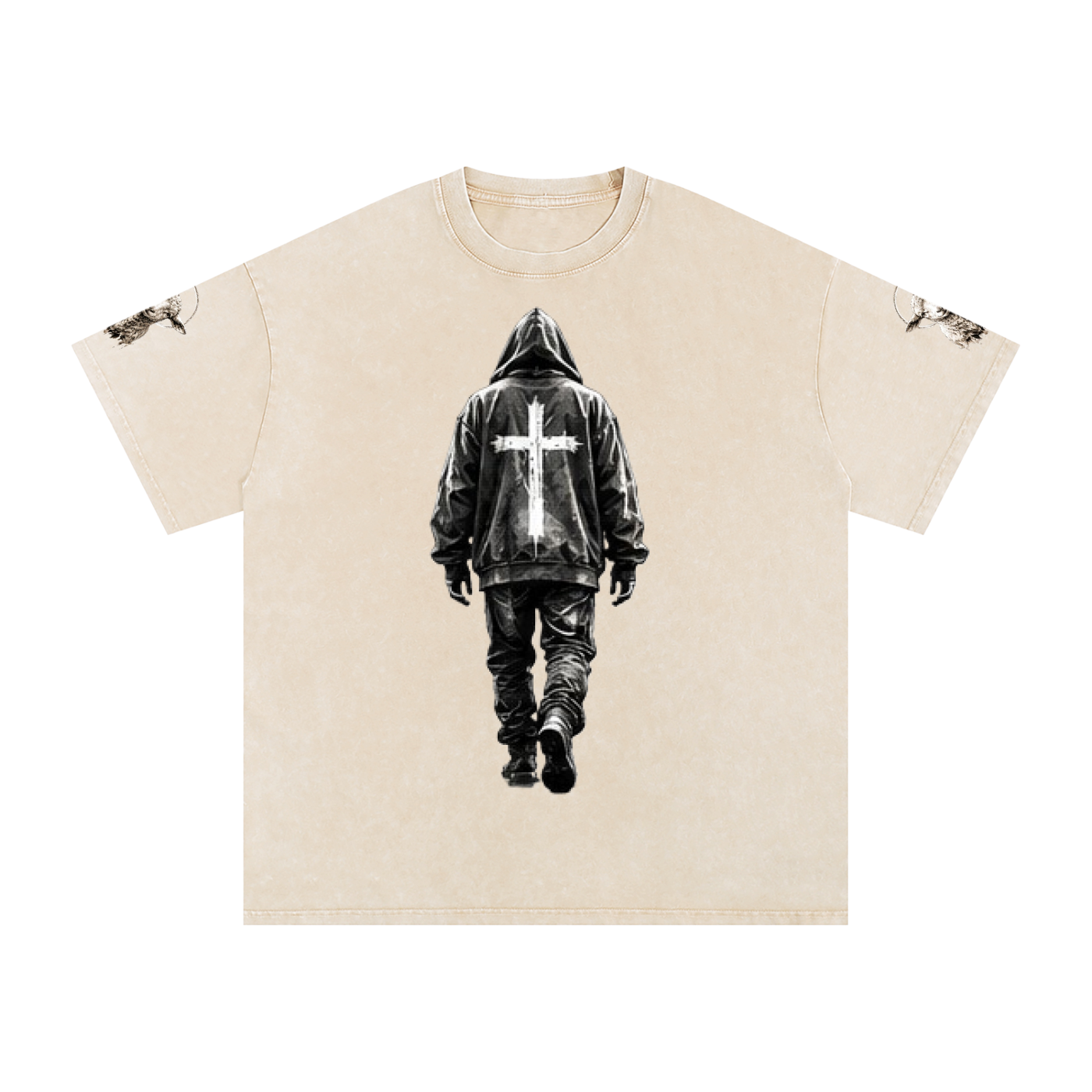 #1 Snow Washed Oversized Cotton T-Shirt