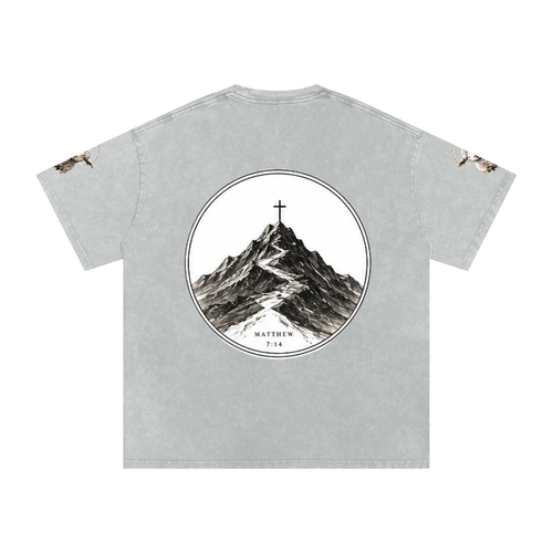 #1 Snow Washed Oversized Cotton T-Shirt