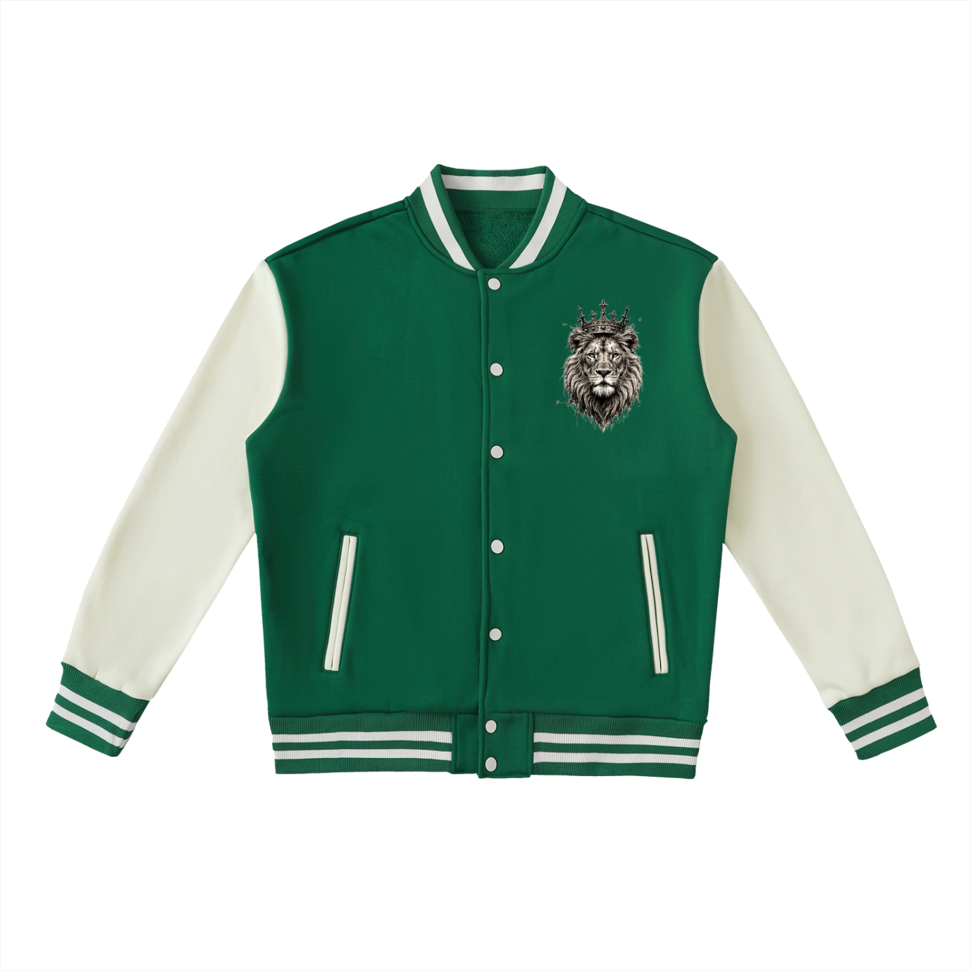 KINGDOM STANDARD Two-Tone Fleeced UNISEX Varsity Jacket