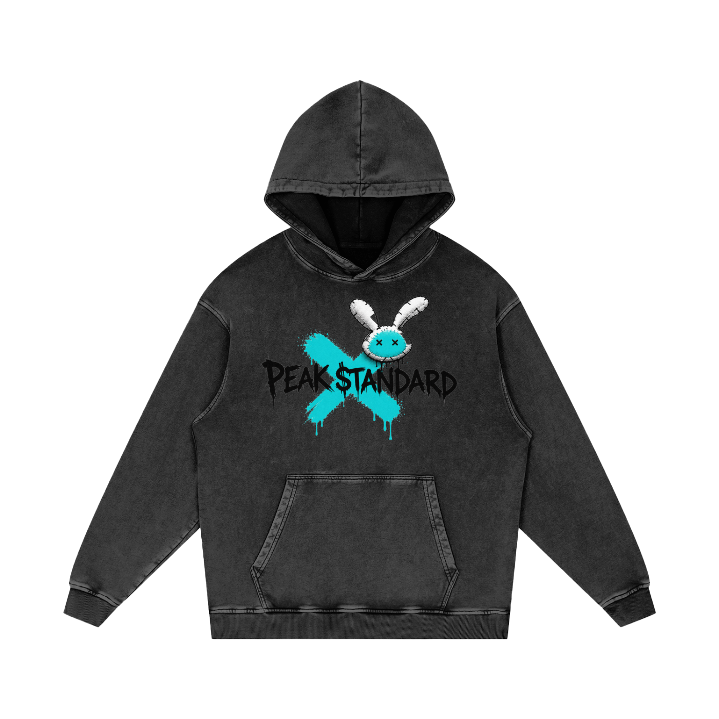 #5 Snow Washed Loose Cotton Hoodie
