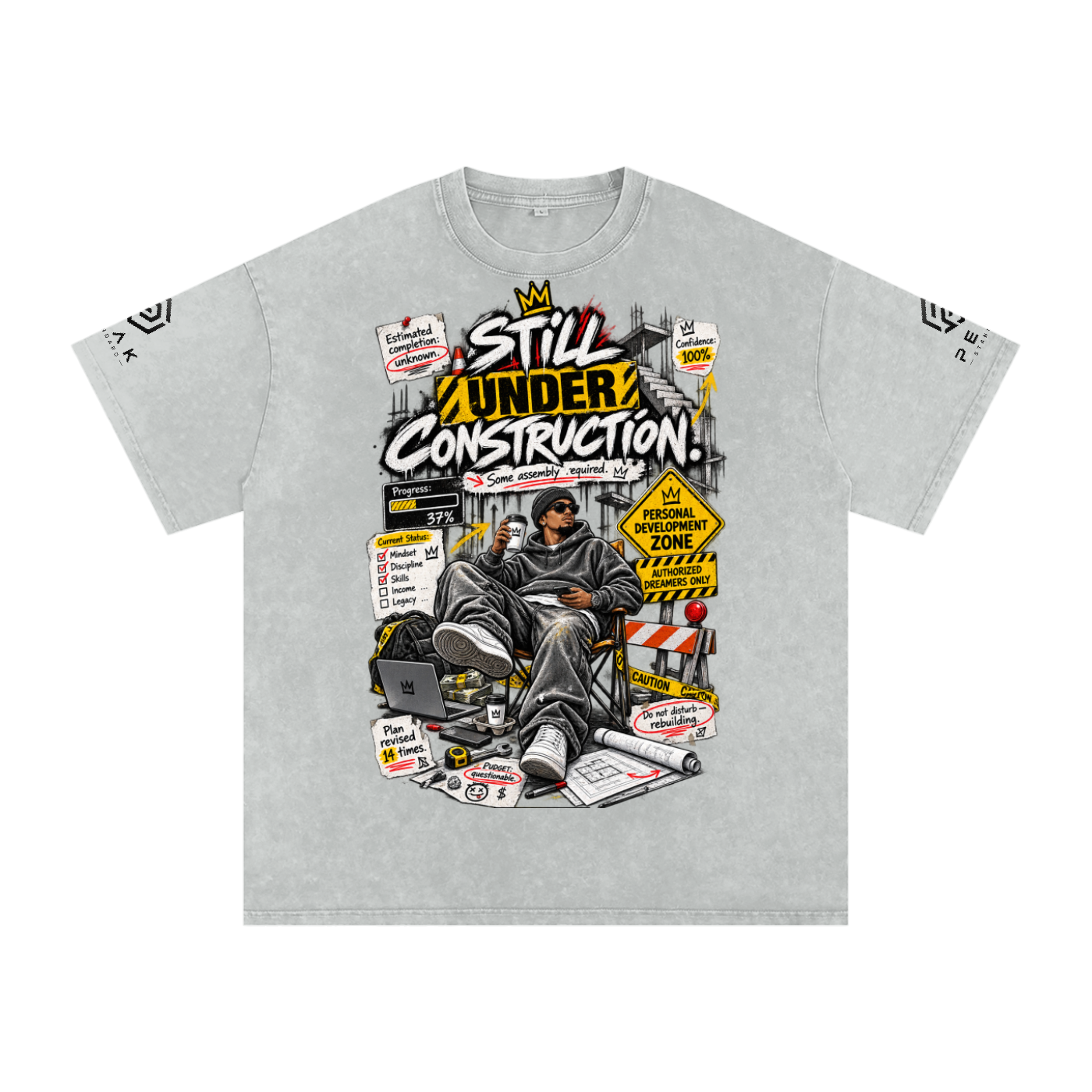 KINGDOM STANDARD COTTON OVERSIZED UNISEX SHIRT.