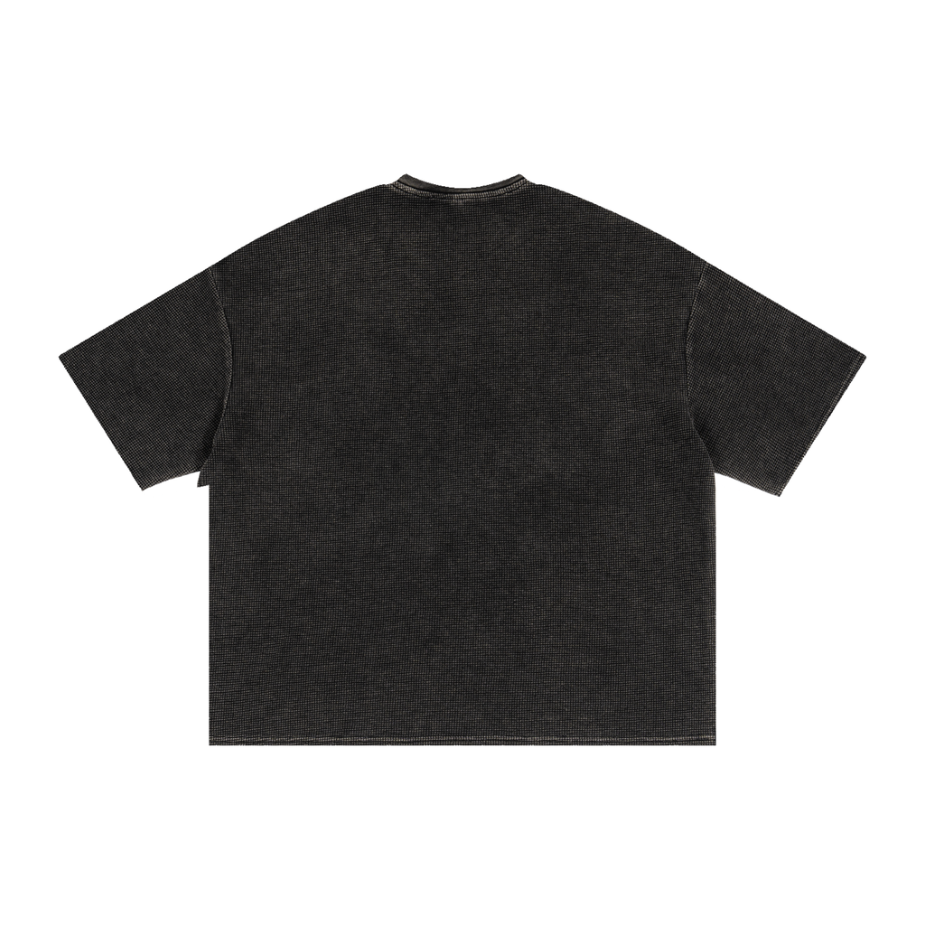 #8 Textured Waffle Washed Boxy T-Shirt