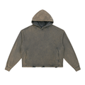 #9 Vintage Washed Frayed-Hem Hoodie