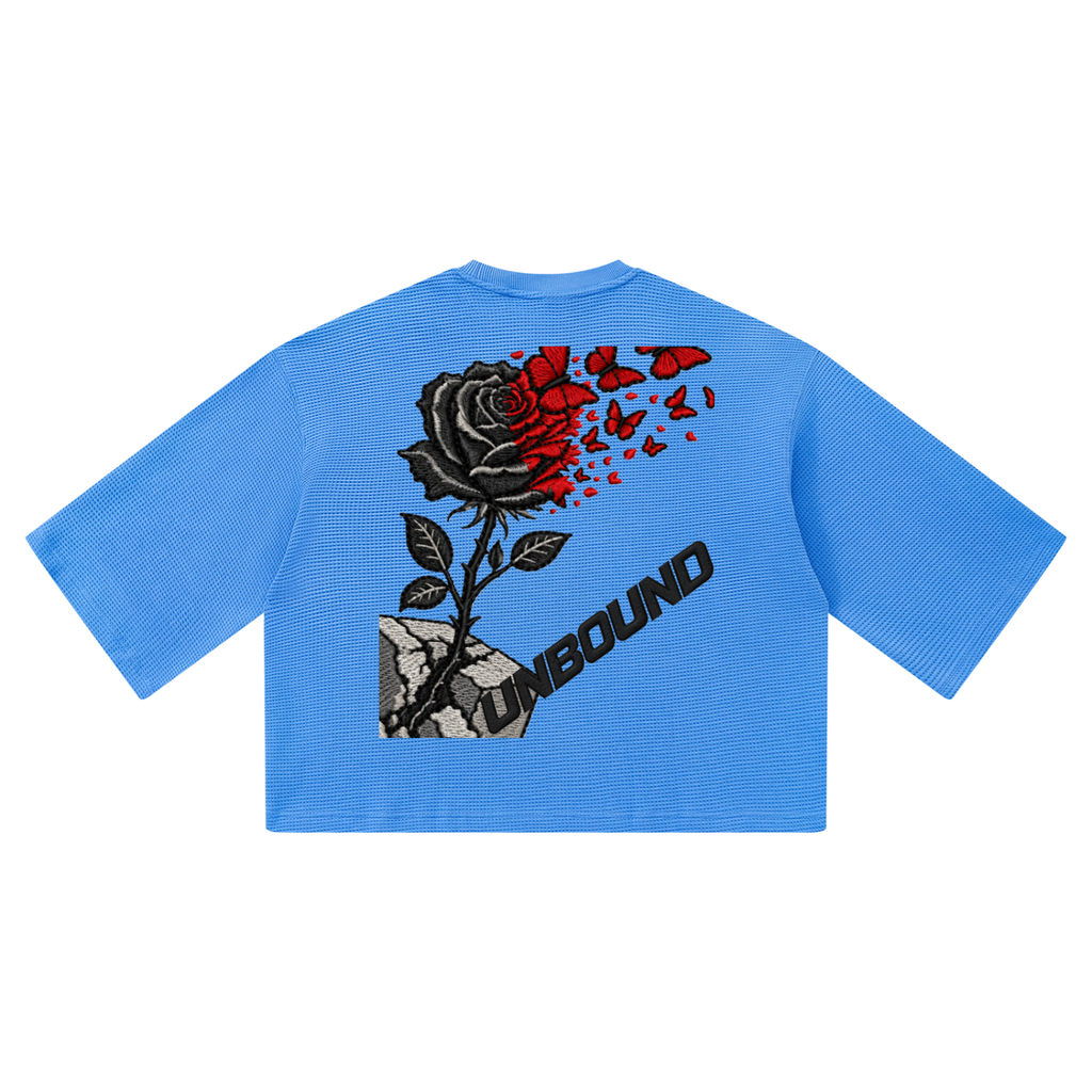 KINGDOM STANDARD UNBOUND Unisex Waffle Boxy T-Shirt #1