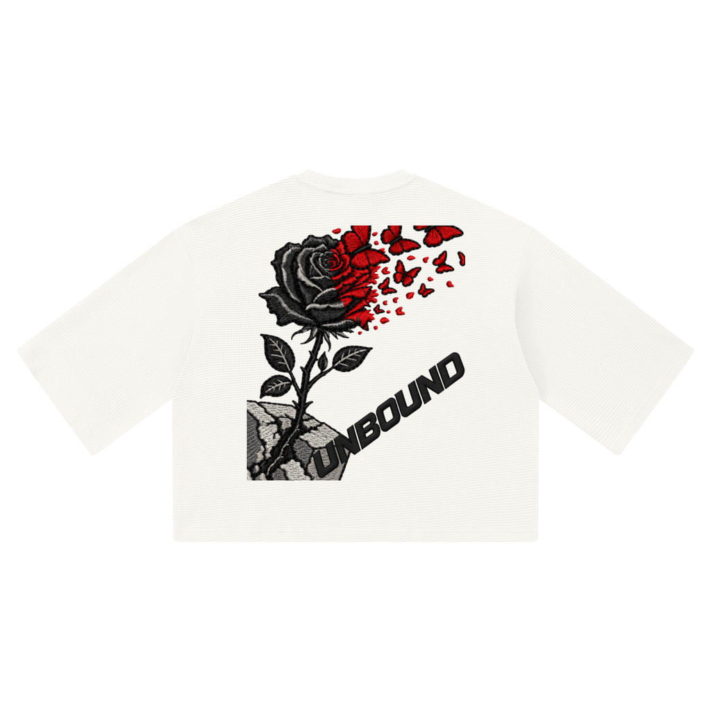 KINGDOM STANDARD UNBOUND Unisex Waffle Boxy T-Shirt #1