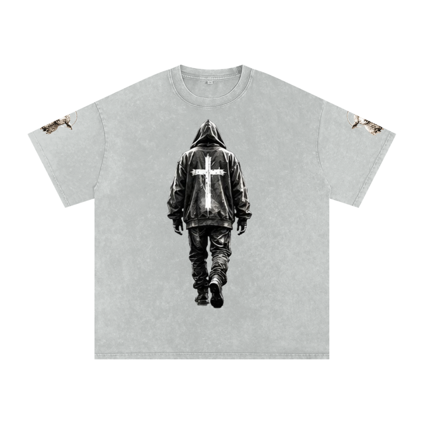 #1 Snow Washed Oversized Cotton T-Shirt