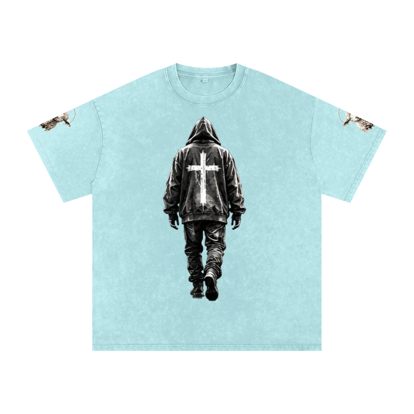#1 Snow Washed Oversized Cotton T-Shirt