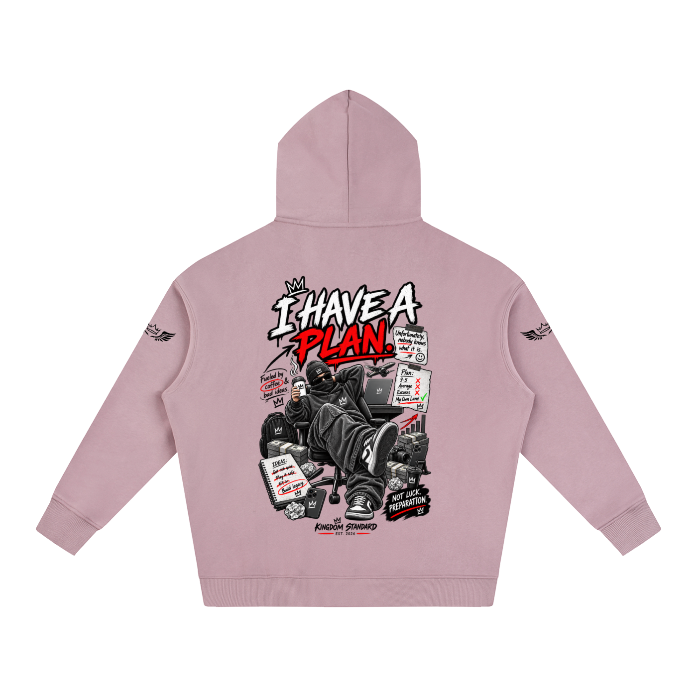 KINGDOM STANDARD Oversize Fleeced Hoodie