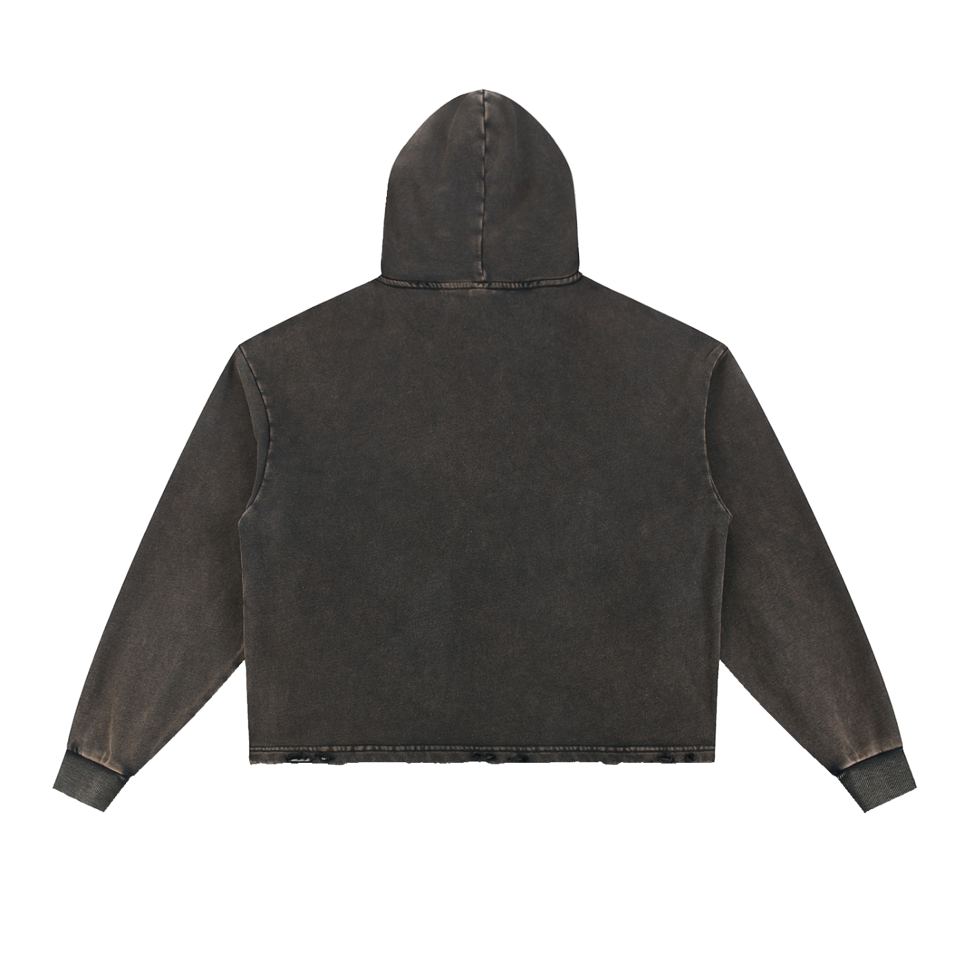 #9 Vintage Washed Frayed-Hem Hoodie
