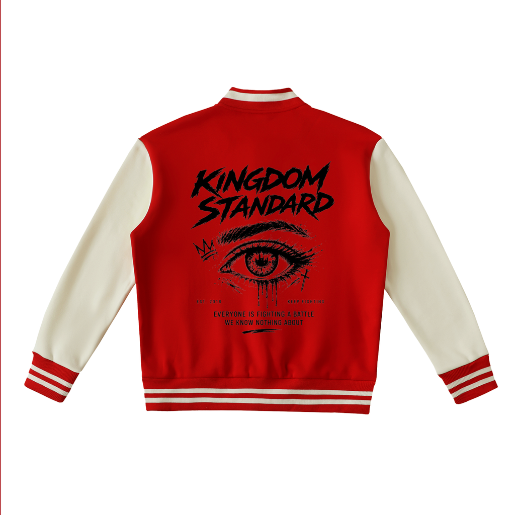 KINGDOM STANDARD Two-Tone Fleeced UNISEX Varsity Jacket