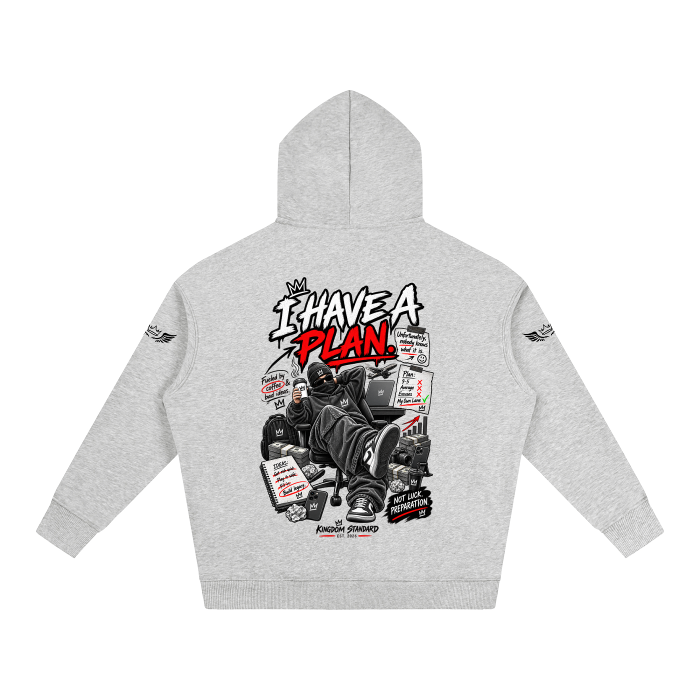 KINGDOM STANDARD Oversize Fleeced Hoodie