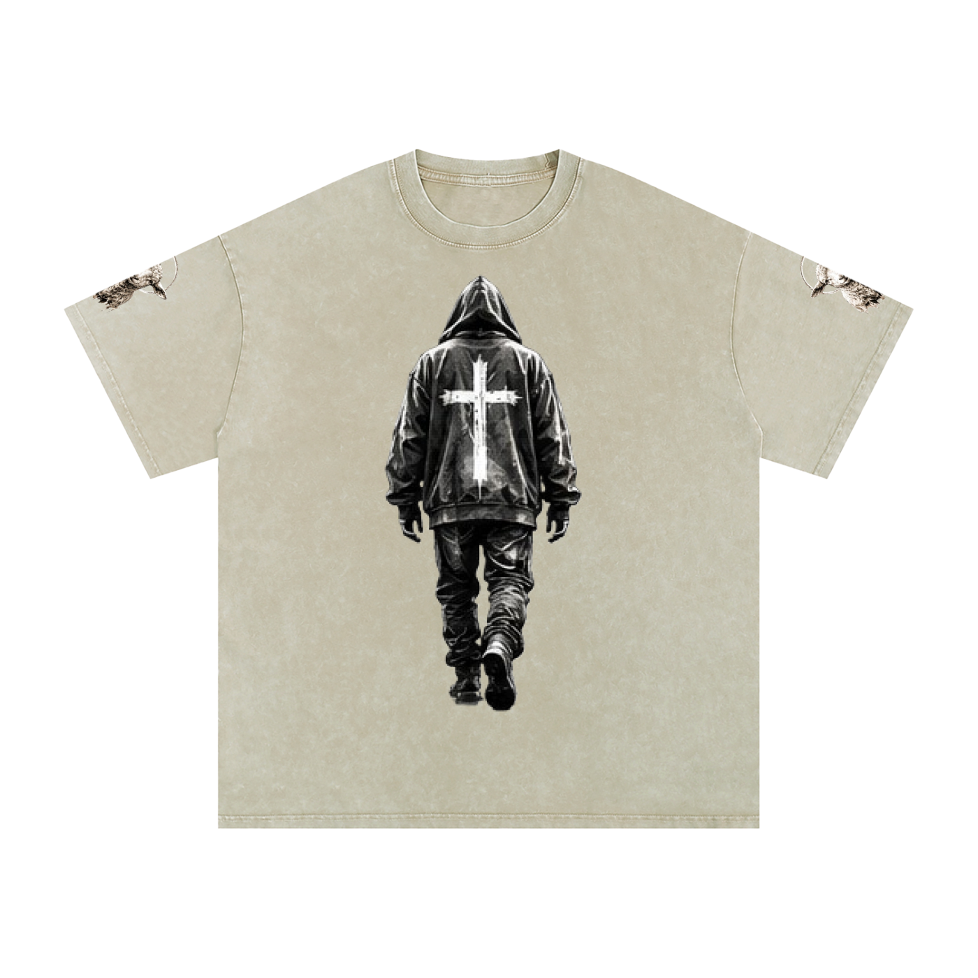 #1 Snow Washed Oversized Cotton T-Shirt