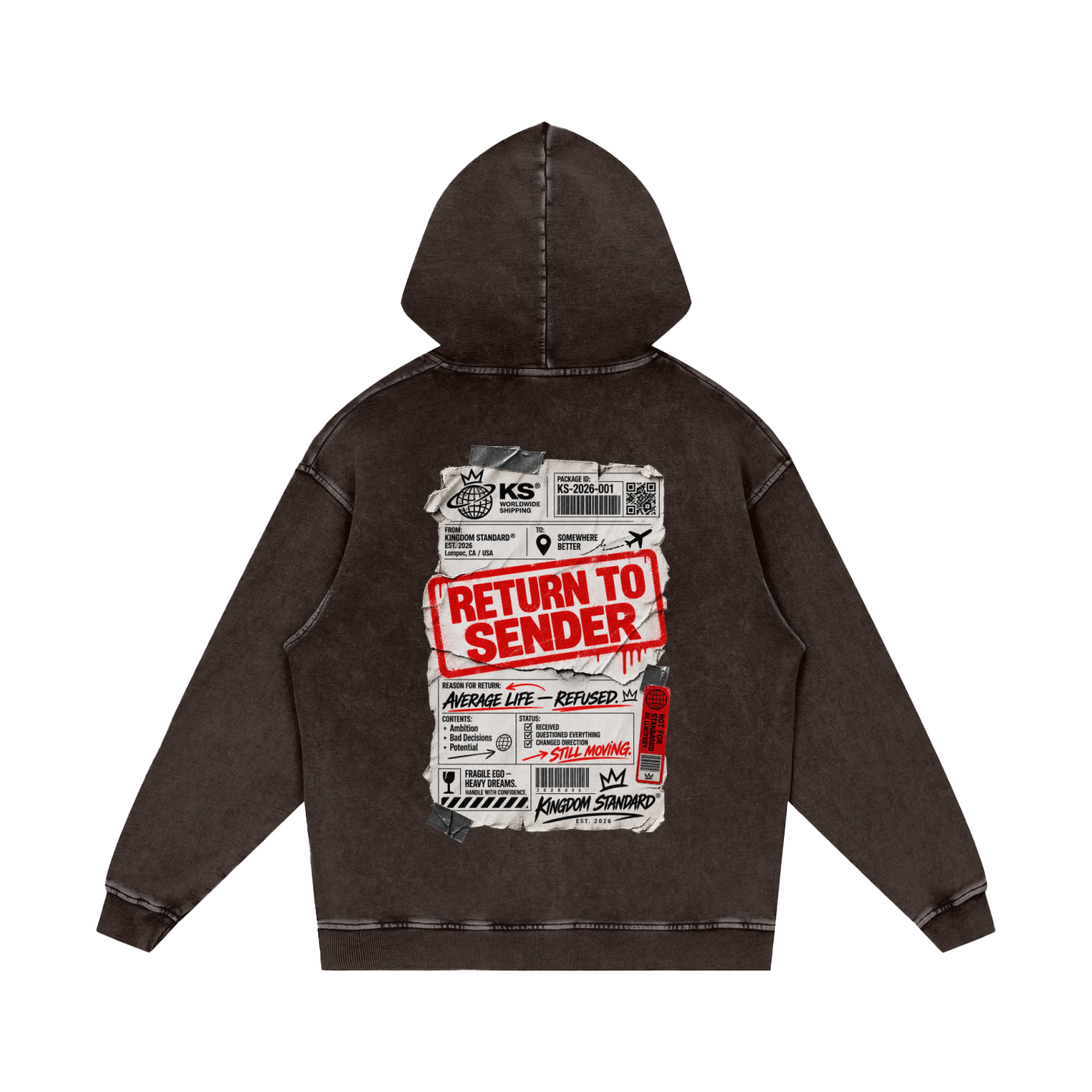 #5 Snow Washed Loose Cotton Hoodie