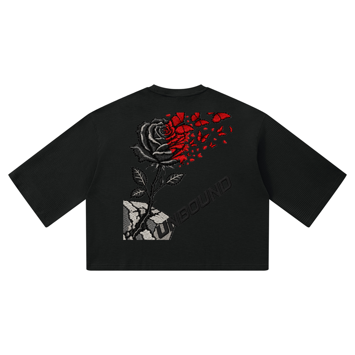 KINGDOM STANDARD UNBOUND Unisex Waffle Boxy T-Shirt #1