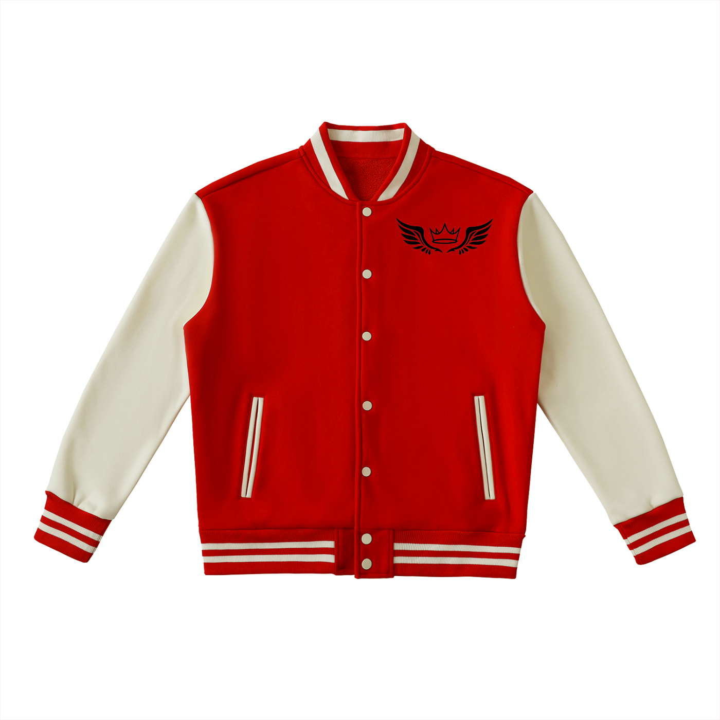 KINGDOM STANDARD Two-Tone Fleeced UNISEX Varsity Jacket