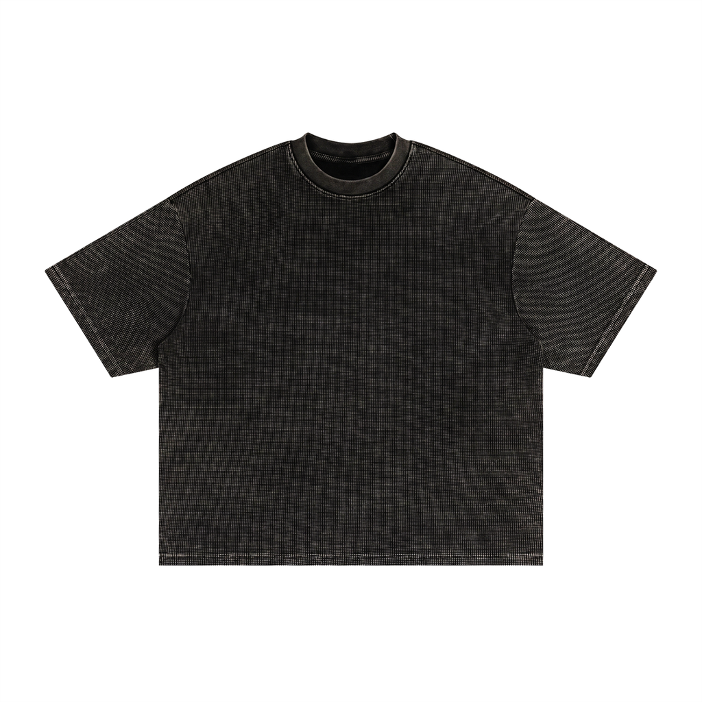 #8 Textured Waffle Washed Boxy T-Shirt