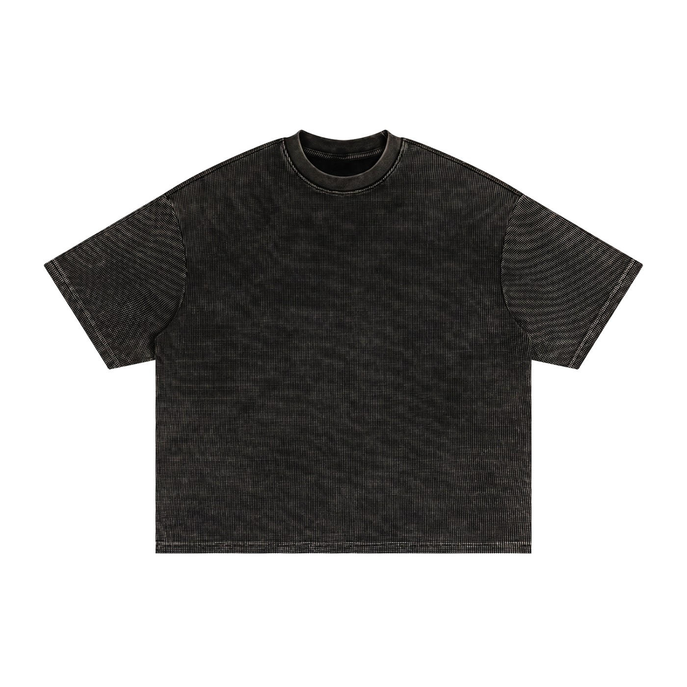 #8 Textured Waffle Washed Boxy T-Shirt