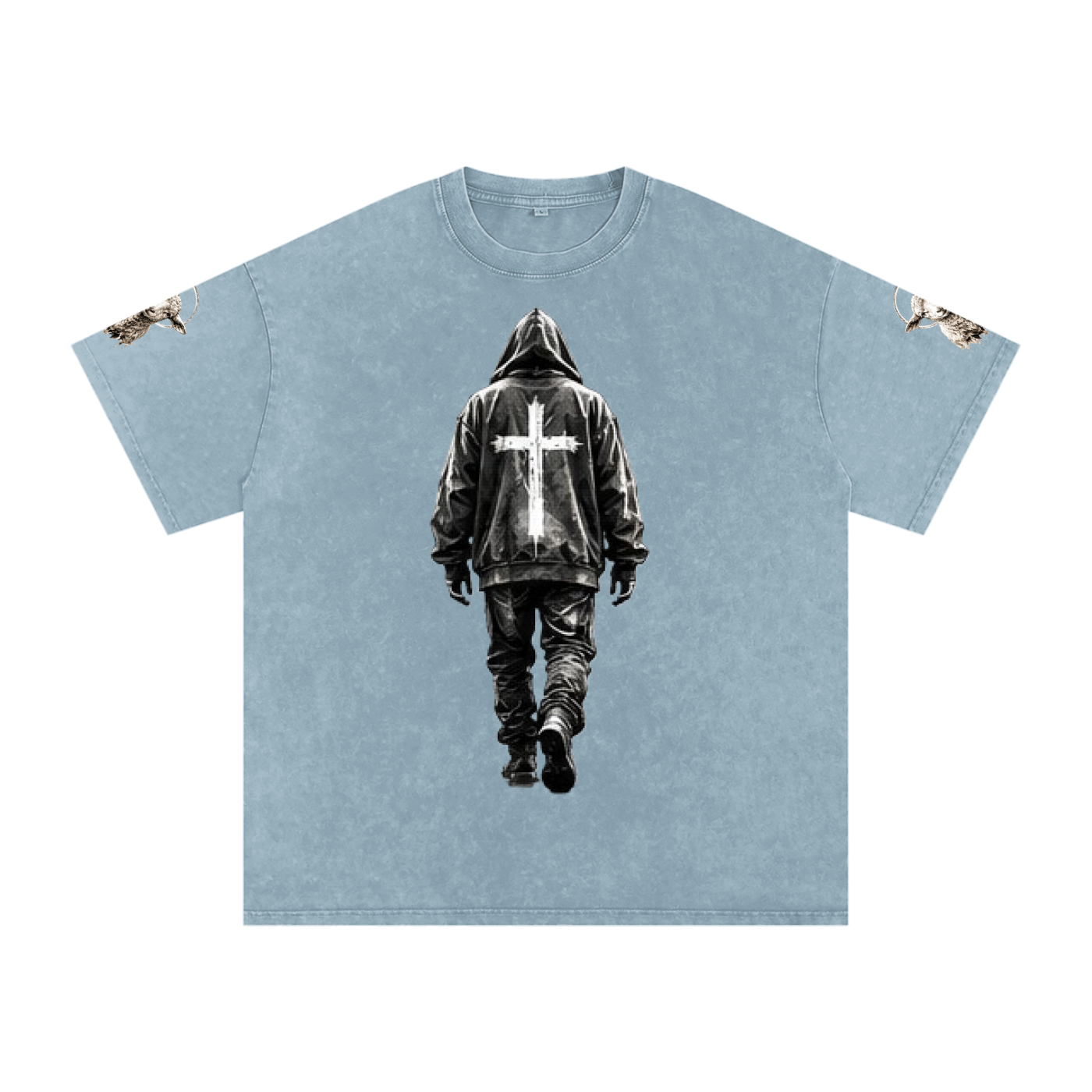 #1 Snow Washed Oversized Cotton T-Shirt