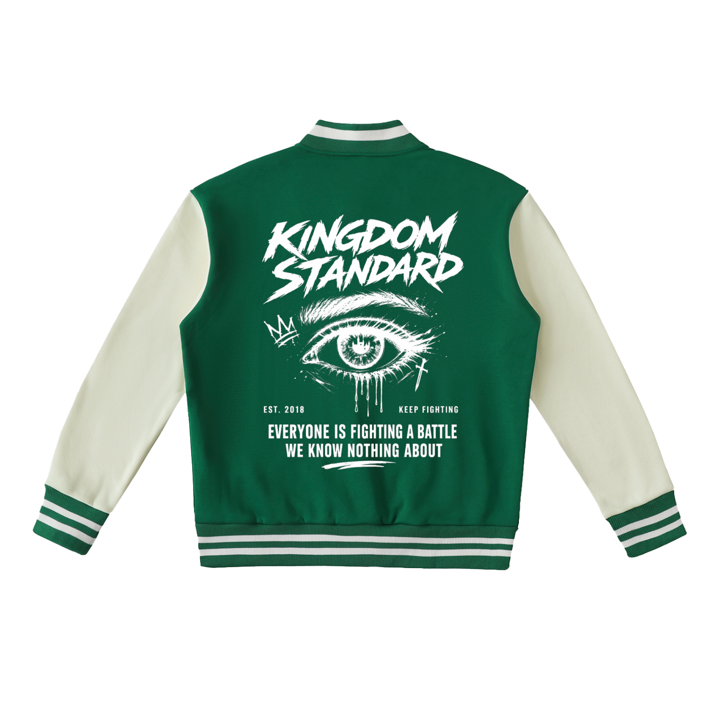 KINGDOM STANDARD Two-Tone Fleeced UNISEX Varsity Jacket