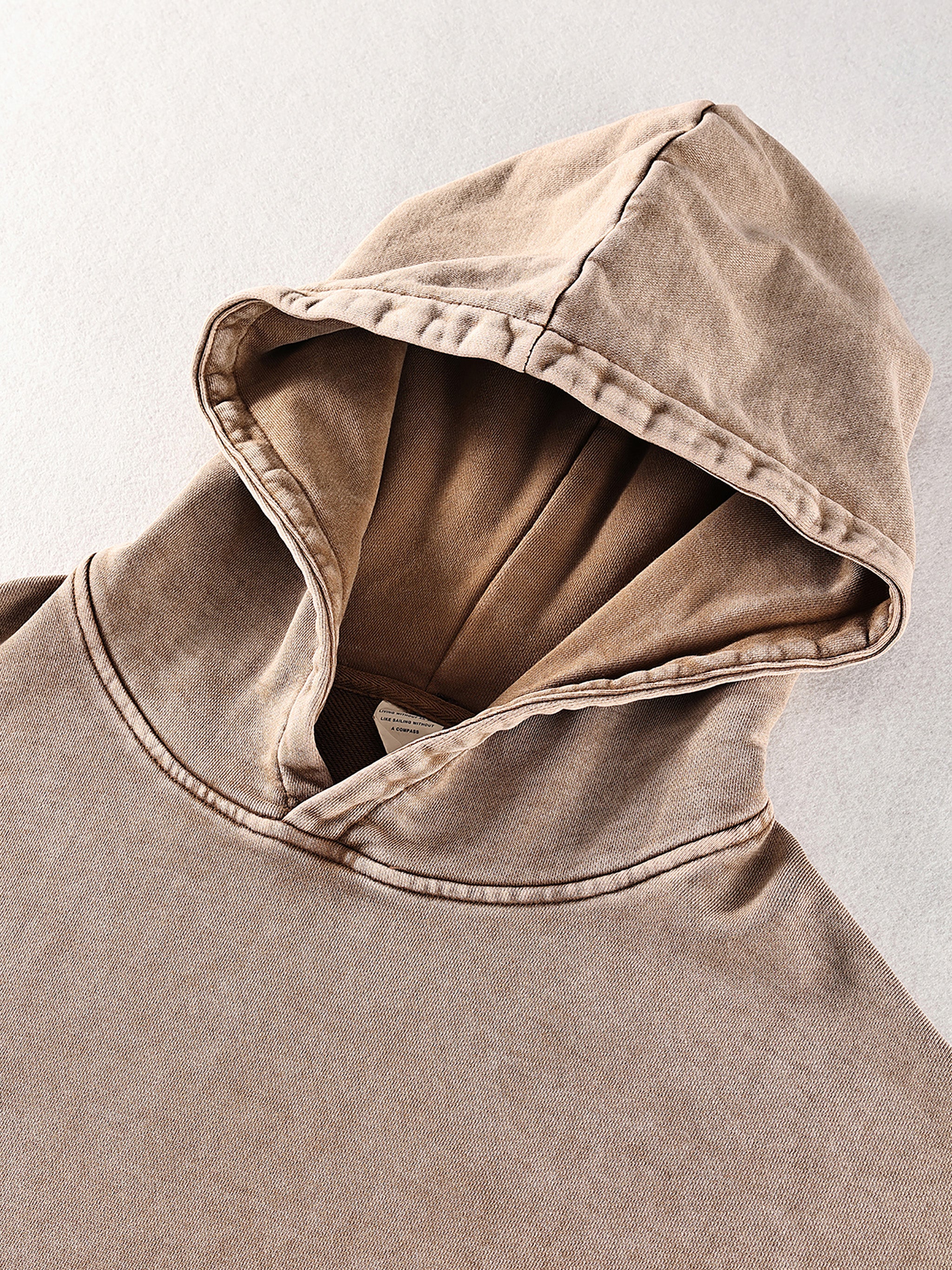 #5 Snow Washed Loose Cotton Hoodie