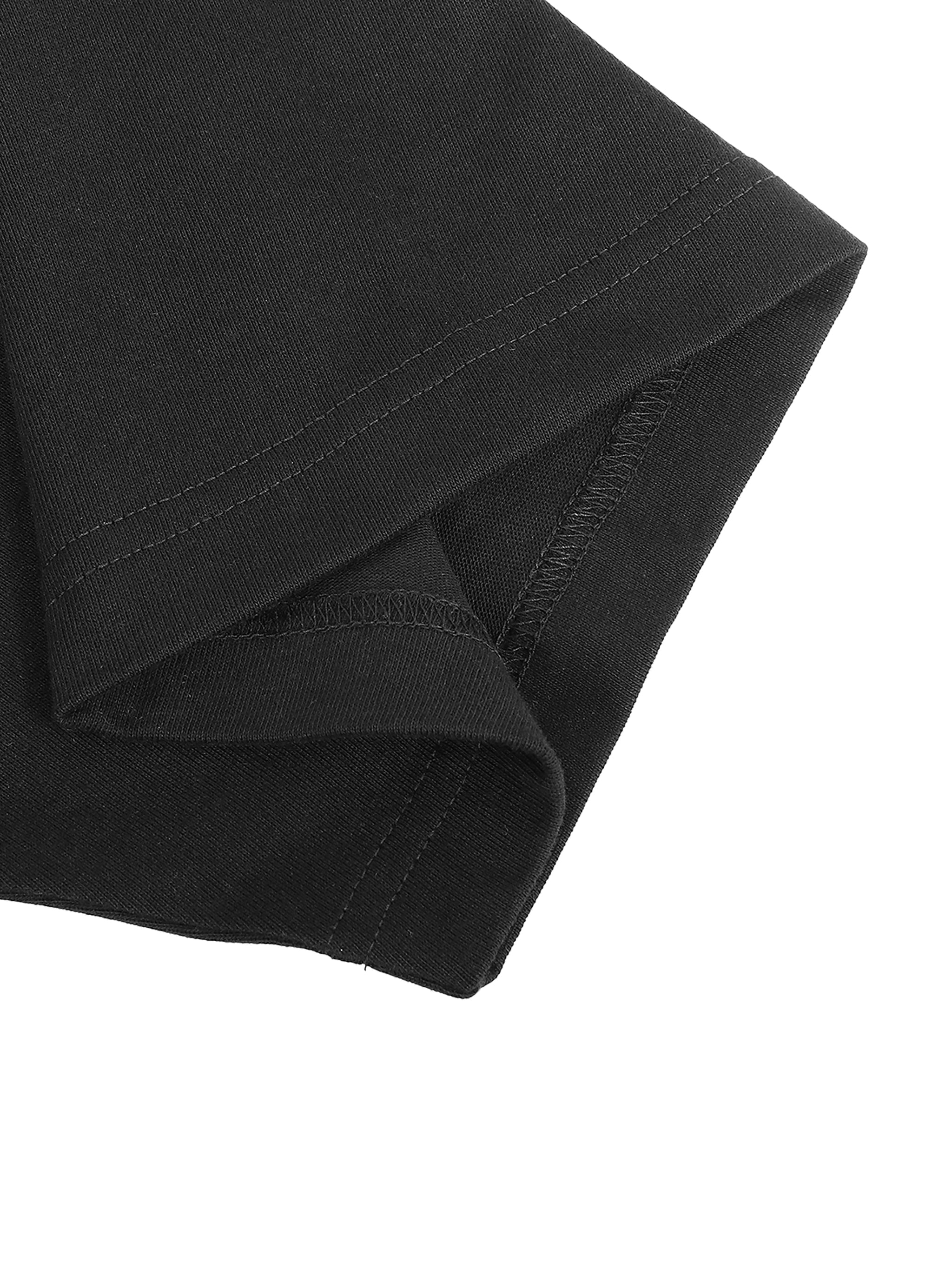 #8 Contrast Piped Panel T-Shirt