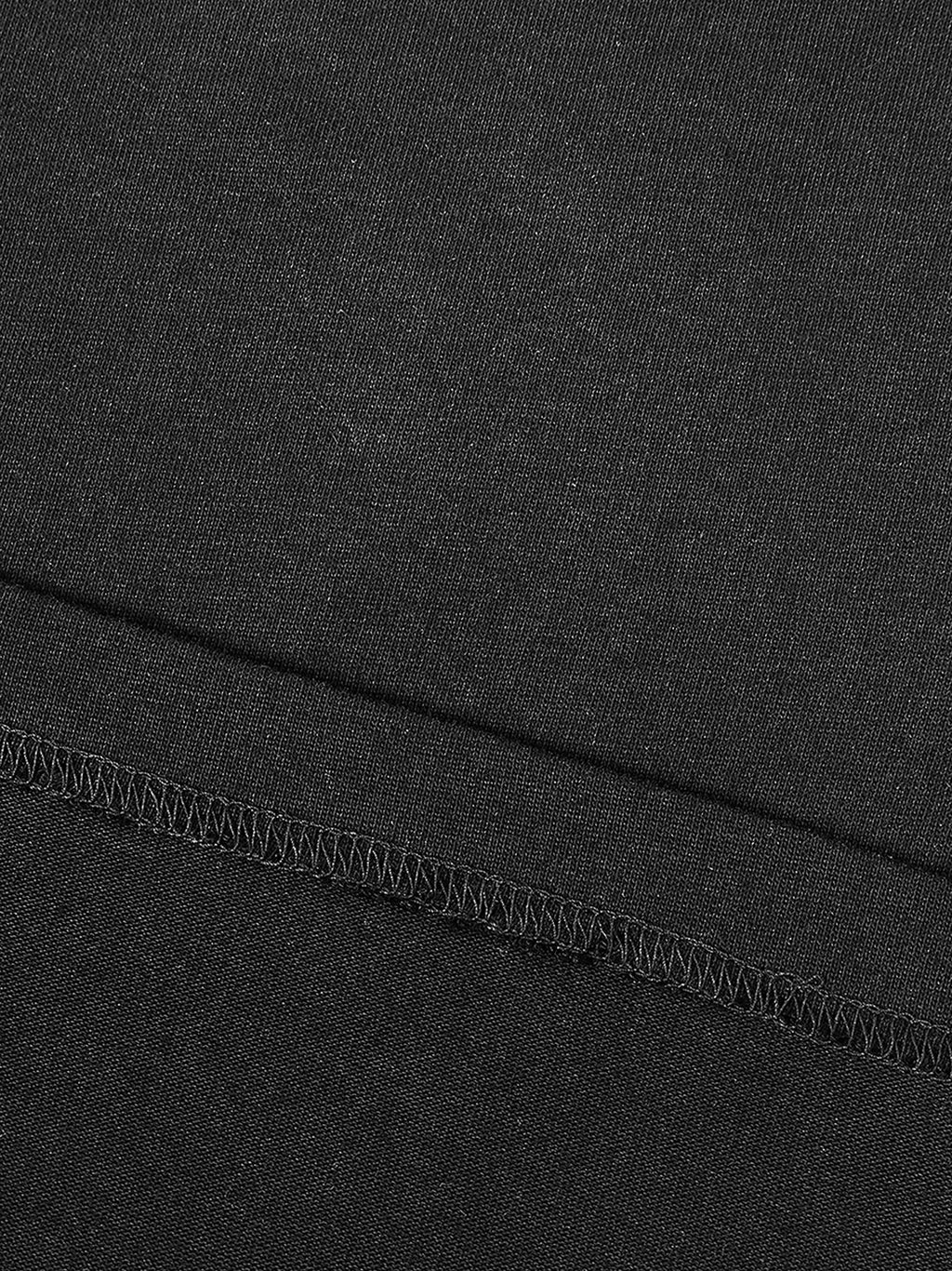 #8 Contrast Piped Panel T-Shirt