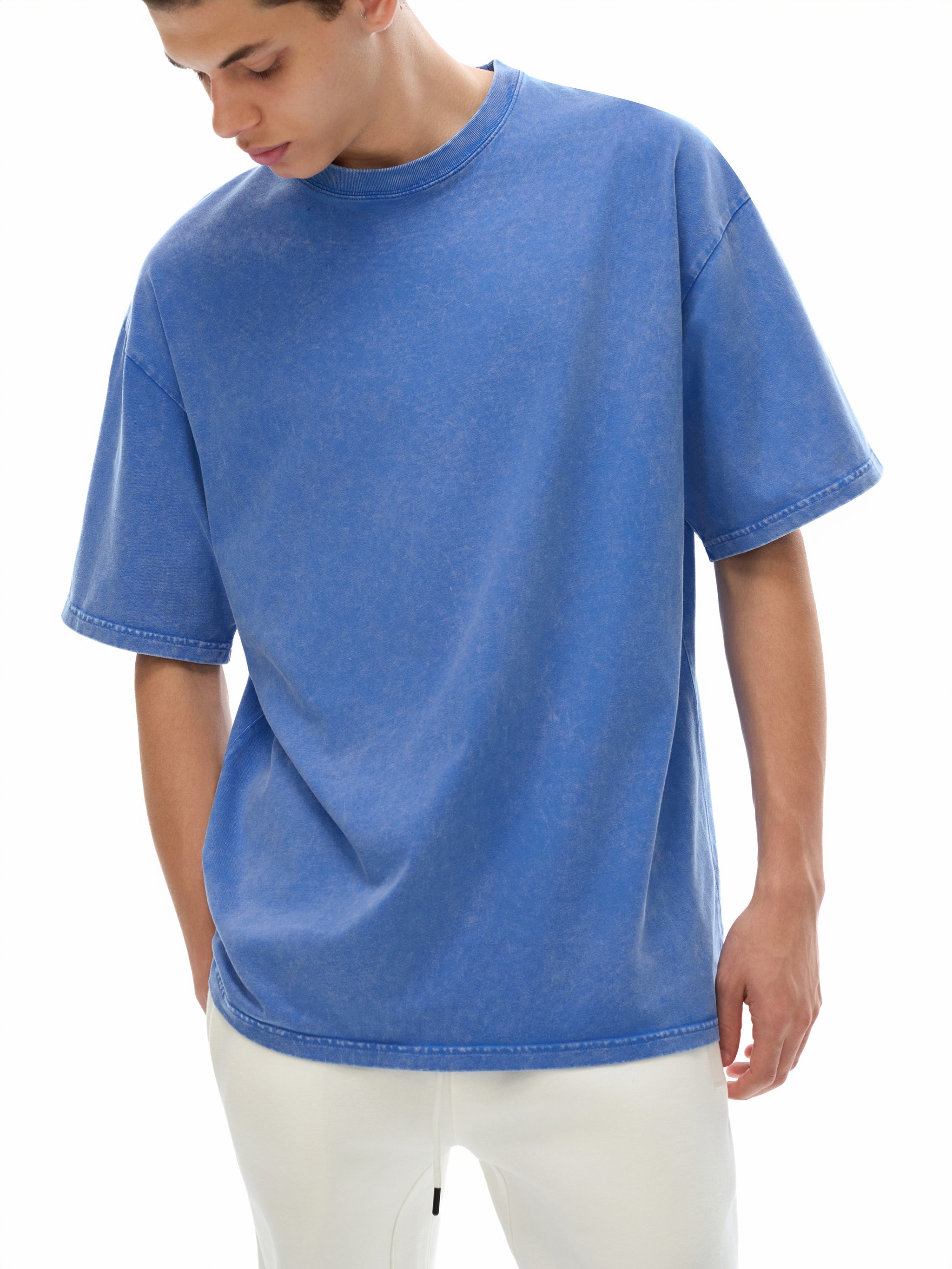 #1 Snow Washed Oversized Cotton T-Shirt
