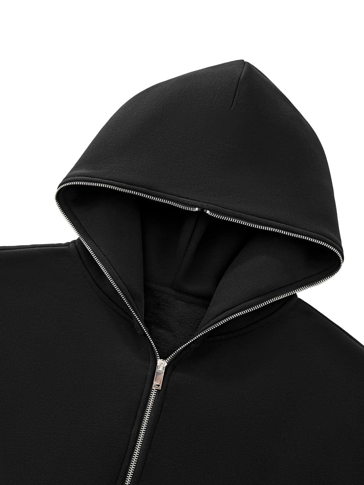 KINGDOM STANDARD ORIGIN Fleeced Full-Zip Boxy Hoodie #4