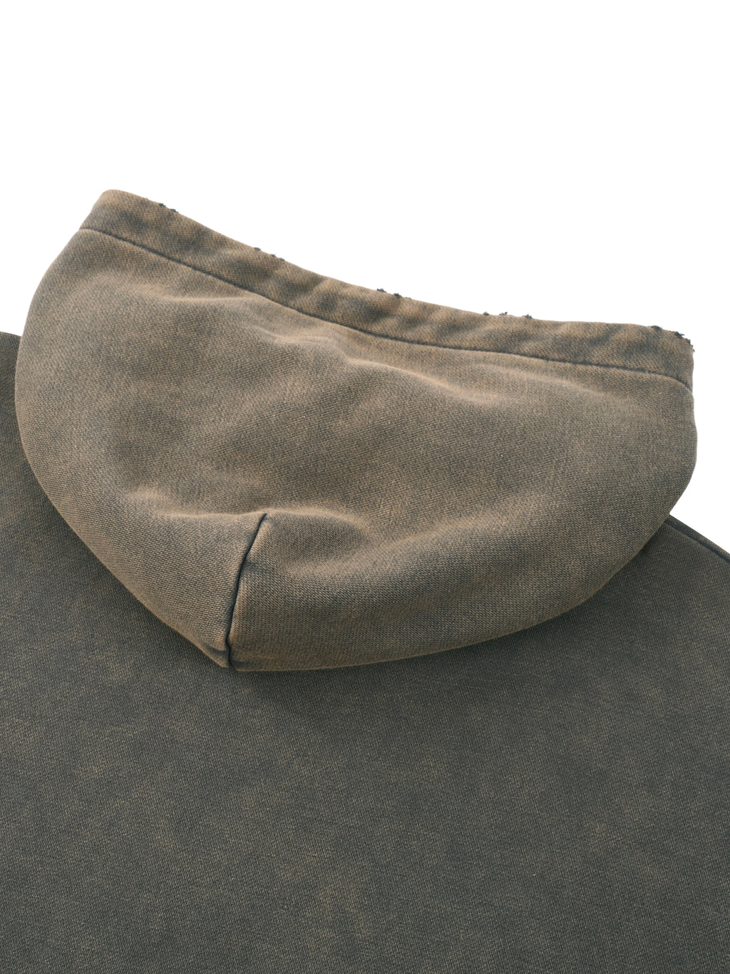 #9 Vintage Washed Frayed-Hem Hoodie