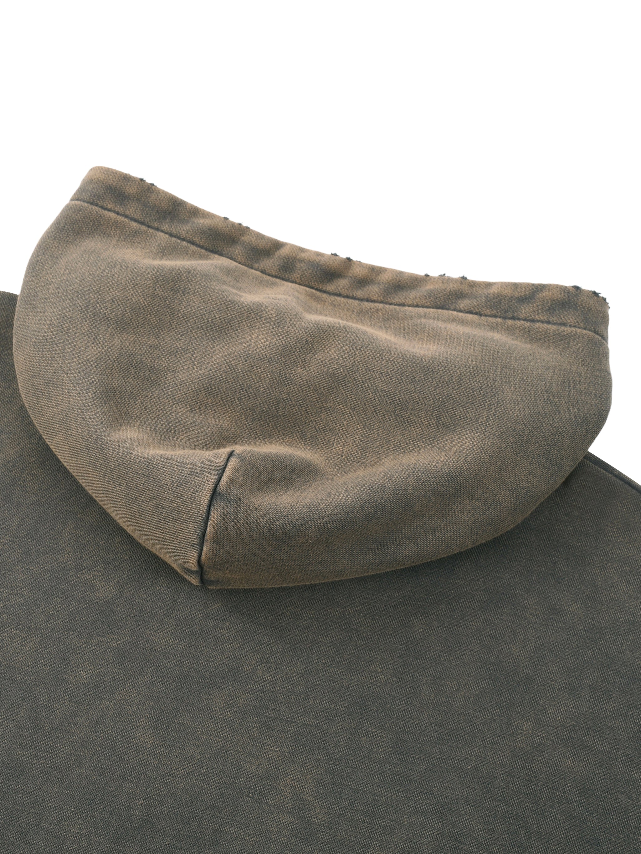 #9 Vintage Washed Frayed-Hem Hoodie