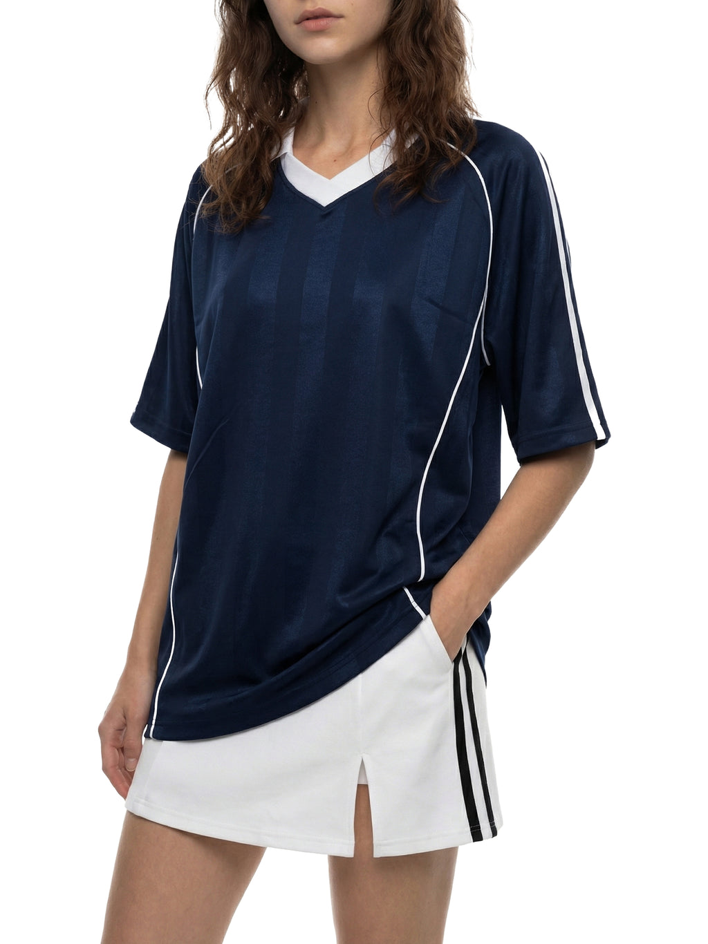 KINGDOM STANDARD FREEDOM Shadow Stripe Collared Soccer Jersey