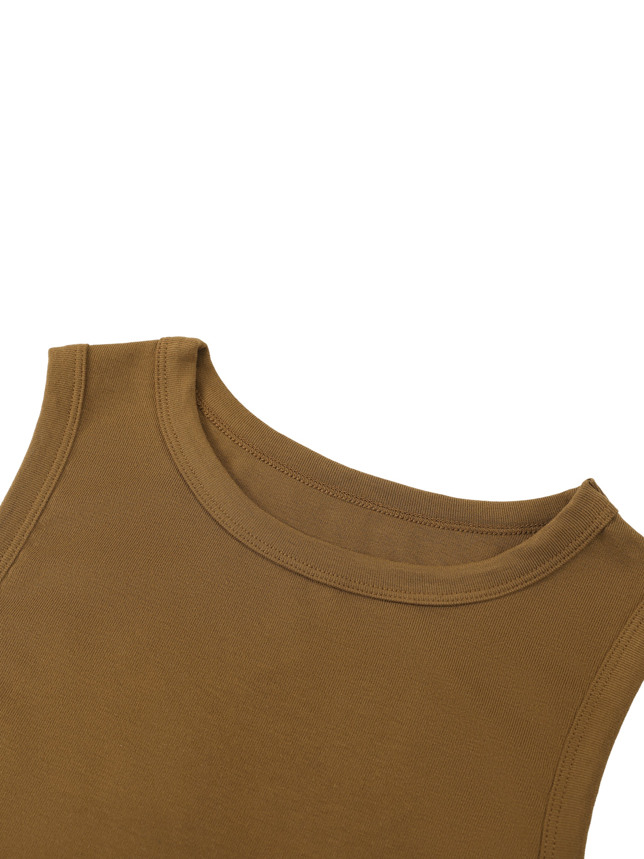 PEAK STANDARD Women's Tight Crewneck Crop Tank Top