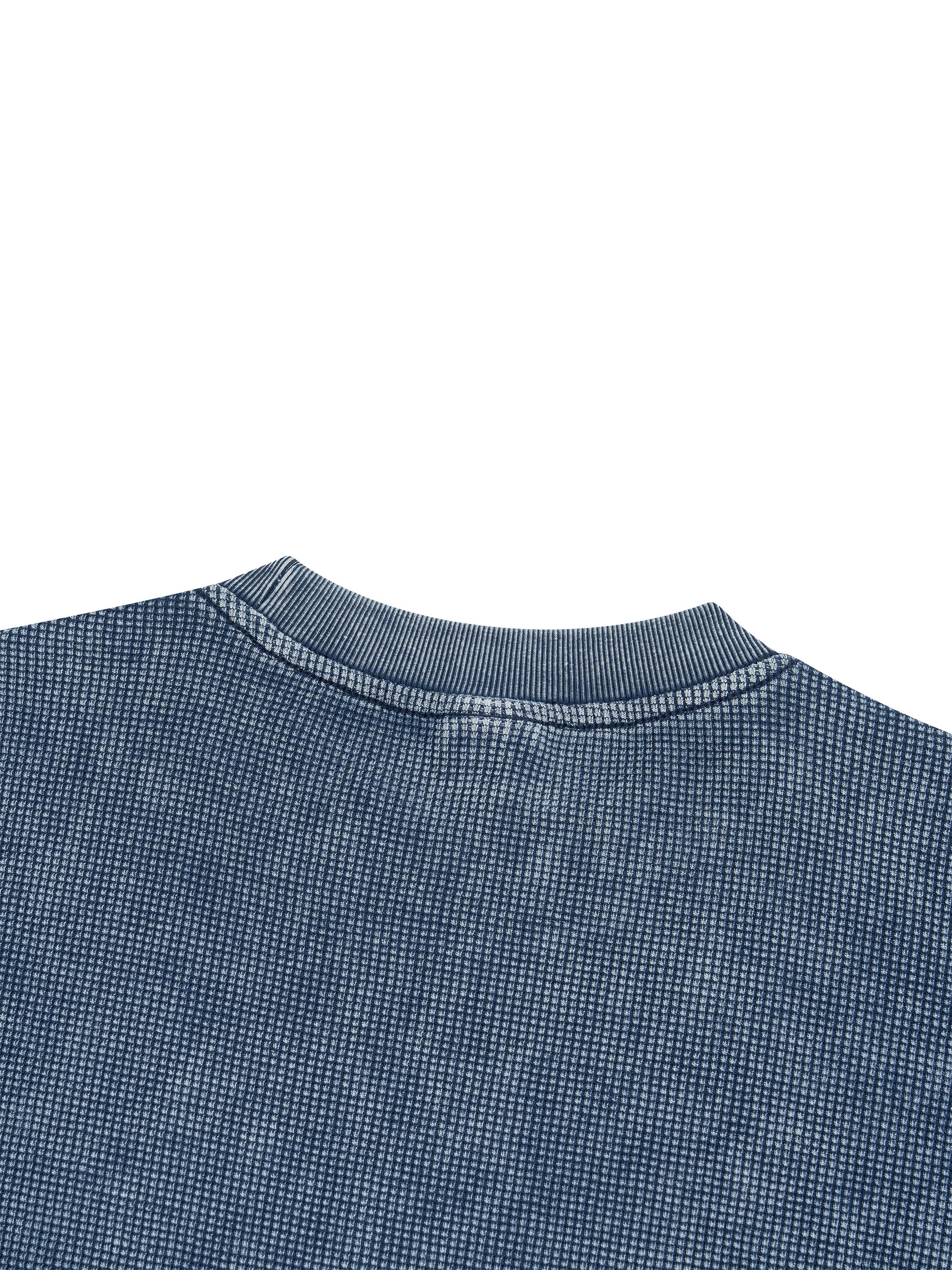 #8 Textured Waffle Washed Boxy T-Shirt