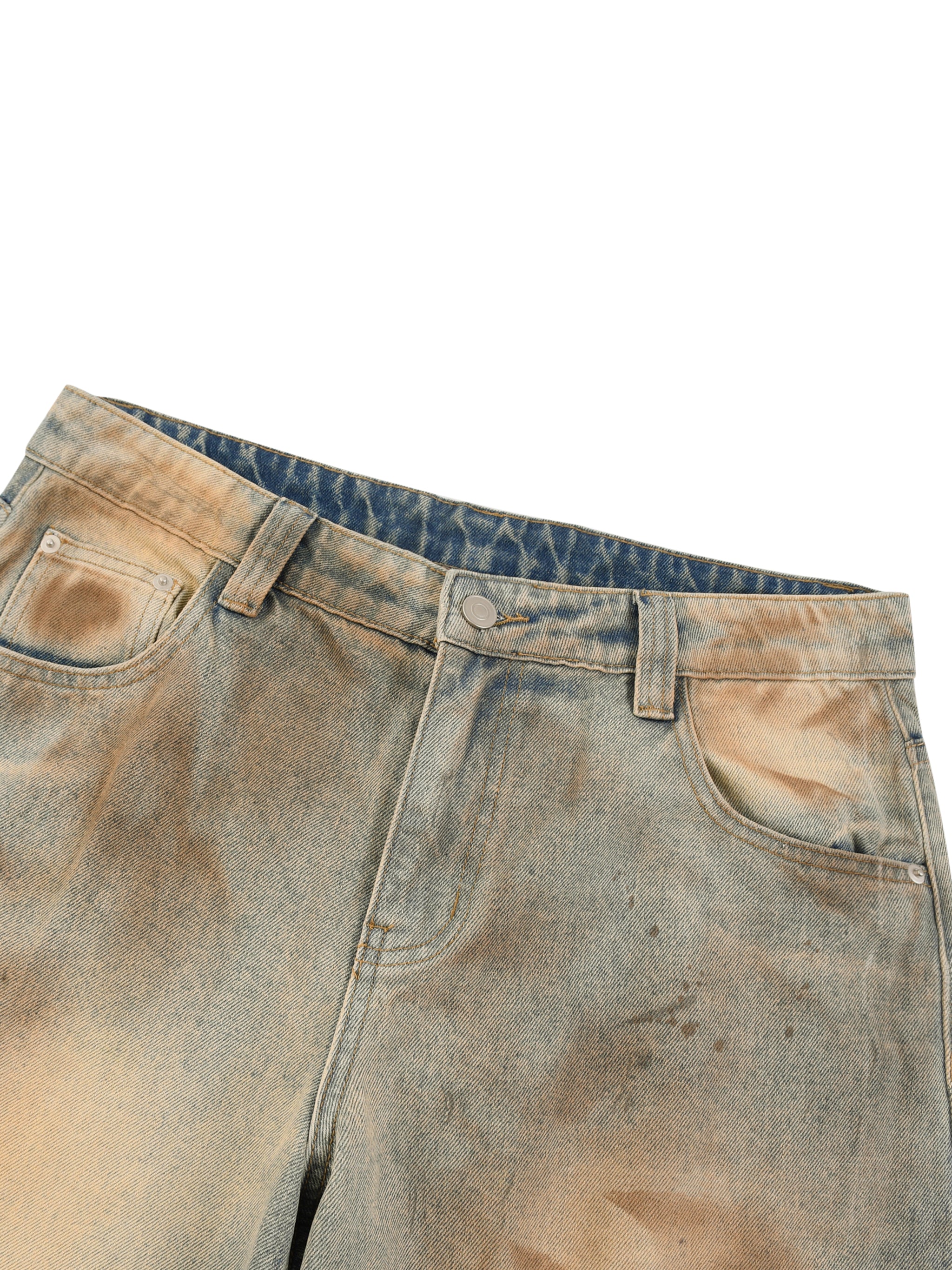 KINGDOM STANDARD Men’s Vintage Wash Barrel Leg Jeans
